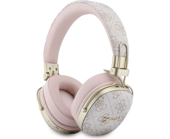 Guess   4G Metal Script Logo ENC Wireless Headphone Pink Austiņas