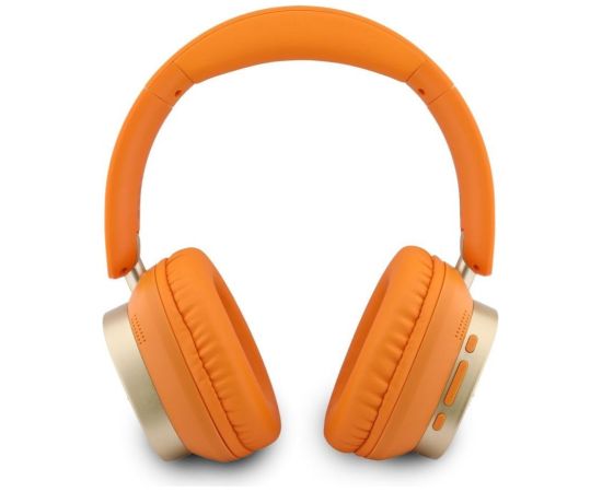 Guess   Rectangle Metal Script Logo ENC Wireless Headphone Orange Наушники