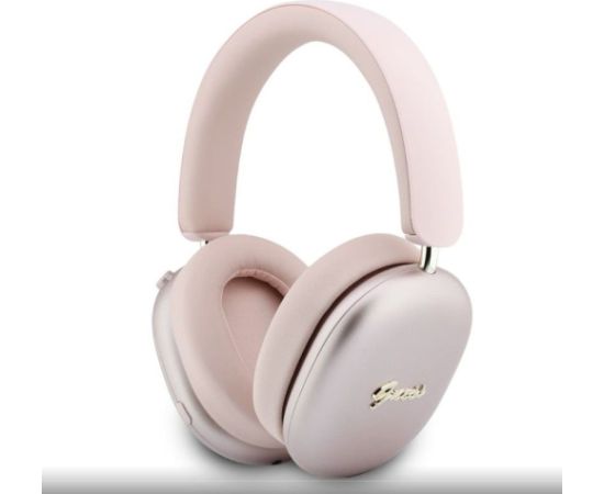 Guess   Metallic Script Logo ENC Wireless Headphone Pink Наушники