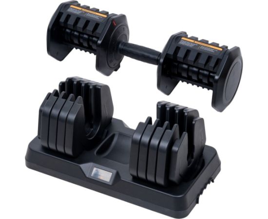 Regulējamu vienrokas hanteļu komplekts inSPORTline DuraBell® 2 x 5–41 kg Svaru ripas un stieņi