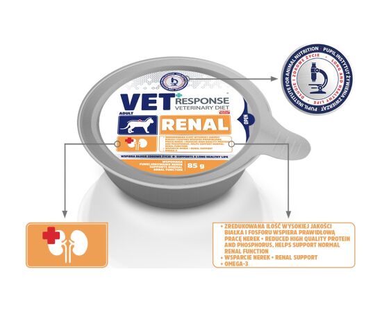 VET RESPONSE Renal - wet cat food - 85g Barība