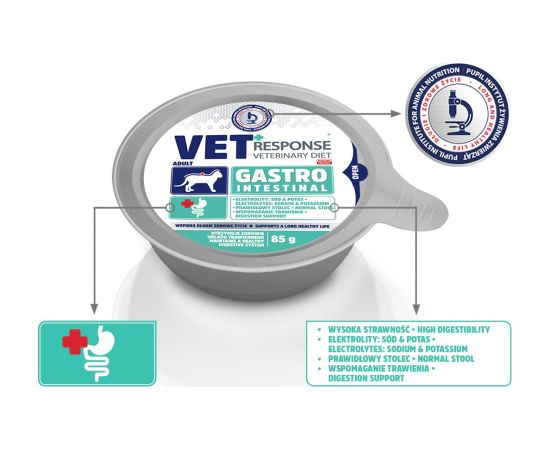 VET RESPONSE Gastrointestinal - wet cat food - 4x85g Barība