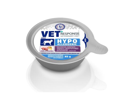 VET RESPONSE Hypoallergenic Pork - wet cat food - 85g Barība