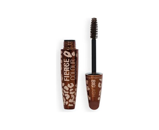 Makeup Revolution Big Lash Fierce Colour Mascara - Řasenka 9 g Brown Smaržas - NESAKĀRTOTS