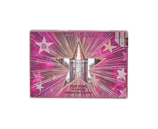 Makeup Revolution Pout Bomb Plumping Lip Gloss Trio Gift Set - Gift set Kосметические средства
