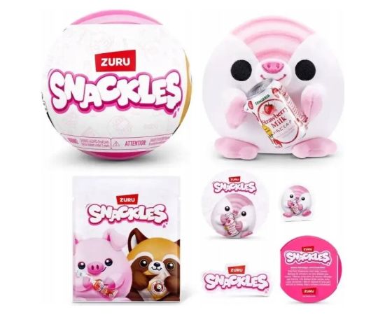 Zuru *****ZURU Snackles pluszaki s.3 kula 77689 Mīkstās rotaļlietas