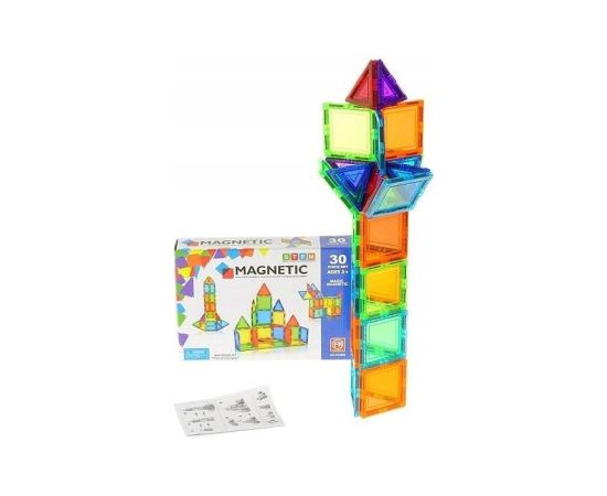Adar Klocki magnetyczne 30el Konstruktori 