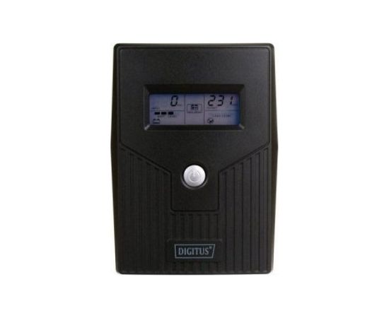 Digitus UPS Line-Ineractive LCD BASIC, 600VA/360W, 1x12V/7Ah, AVR, 2x Schuko CEE 7/3 Новинки Компьютерная техника