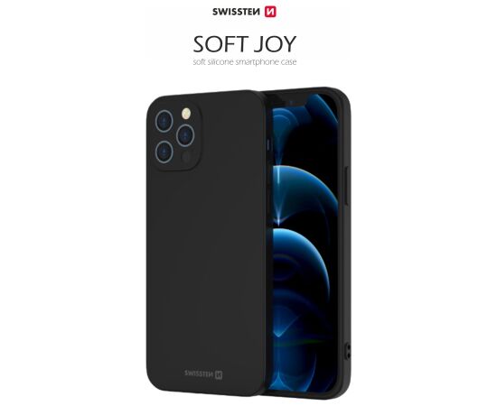 Swissten Soft Joy Silikona vāciņš priekš Apple iPhone 11 Black Neoriģinālie Maciņi