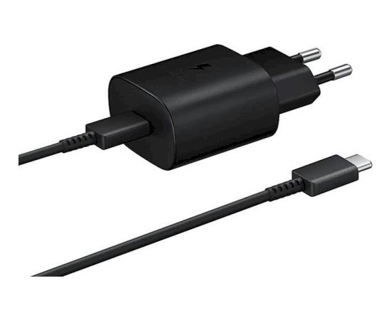 Samsung EP-TA800EBE + EP-DG980BBE Tīkla lādētājs 25W + USB-C - USB-C datu kabelis (OOB Bulk) Telefonu lādētāji 220v
