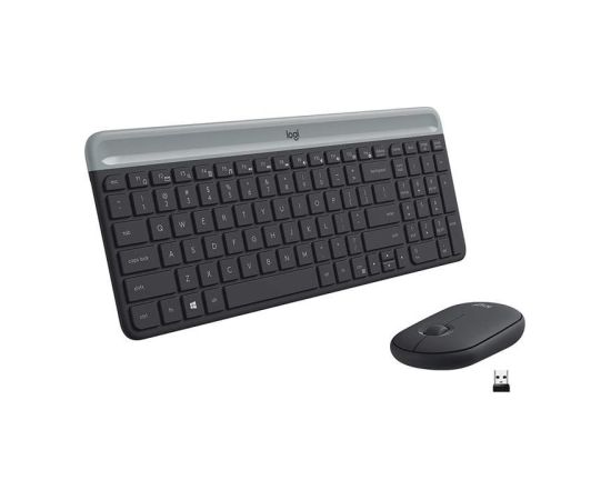 Logitech Slim Combo MK470, SWE, gray - Wireless Desktop Klaviatūras