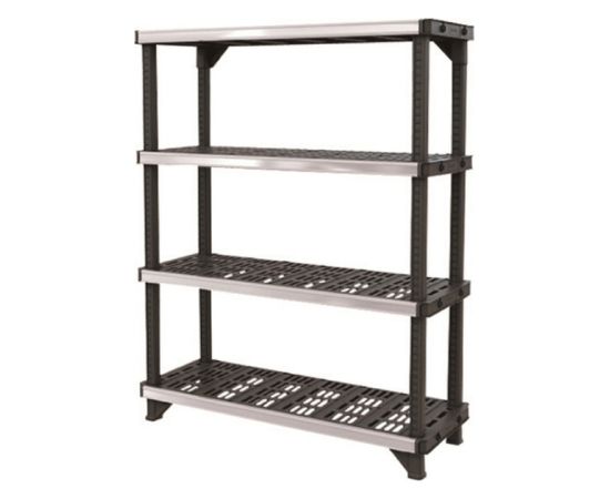 Keter 4 līmeņu plaukts Fused 122,1x45,7x152,4cm melns Jaunumi -Dārzam