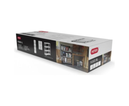 Keter 4 līmeņu plaukts Fused 122,1x45,7x152,4cm melns Jaunumi -Dārzam