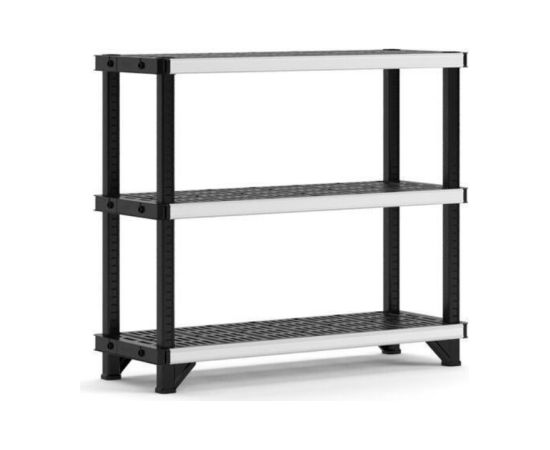 Keter 3 līmeņu plaukts Fused 122,1x45,7x105,8cm melns Jaunumi -Dārzam