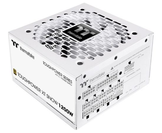 Thermaltake Toughpower XT 1200W Snow (white, 1x 12-pin high power GPU, 5x PCIe, cable management, 1200 watts) Datoru barošanas bloki