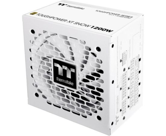 Thermaltake Toughpower XT 1200W Snow (white, 1x 12-pin high power GPU, 5x PCIe, cable management, 1200 watts) Datoru barošanas bloki