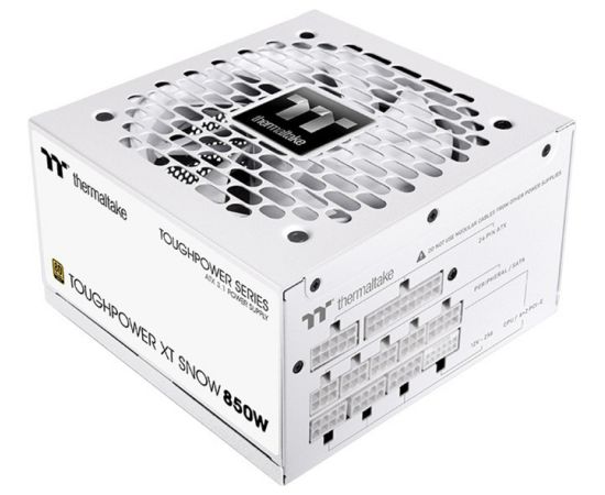 Thermaltake Toughpower XT 850W Snow (white, 1x 12-pin high power GPU, 4x PCIe, cable management, 850 watts) Datoru barošanas bloki