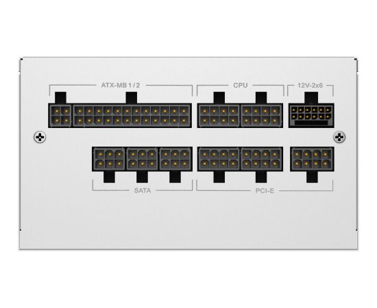 Sharkoon Rebel P20 Gen2 850 White (white, 1x 12 pin high power connector, 3x PCIe, cable management, 850 watts) Datoru barošanas bloki