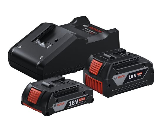 Bosch Powertools starter set 18V (GBA 18V 4.0/2.0Ah + GAL 18V-40 Professional) (black, 2x Li-ion battery, AMPShare Alliance) Новинки Для дома и сада 