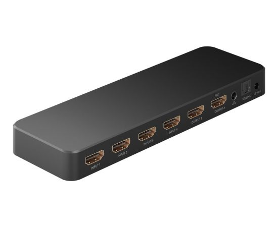 Goobay HDMI Matrix Switch 4 to 2 (4K @ 60Hz), HDMI Splitter (black) Dažādi vadi