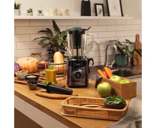 Cecotec Blender Power Black Titanium 1800 Advance Tabletop 1800 W Jar capacity 1.8 L Jar material Glass Ice crushing Black Blenderi un Chopperi