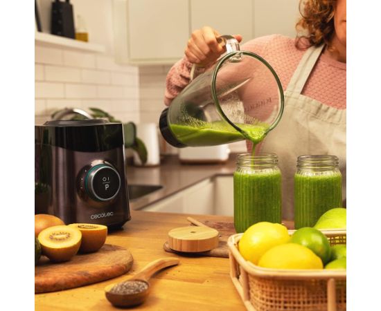 Cecotec Blender Power Black Titanium 1800 Advance Tabletop 1800 W Jar capacity 1.8 L Jar material Glass Ice crushing Black Blenderi un Chopperi
