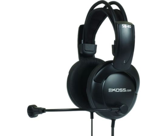 Koss Headphones SB40 Wired On-Ear Microphone Black Наушники