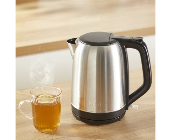 Tefal Subito KO5S0DE0 electric kettle 1.7 L 2400 W Black, Stainless steel Tējkannas (elektriskās)