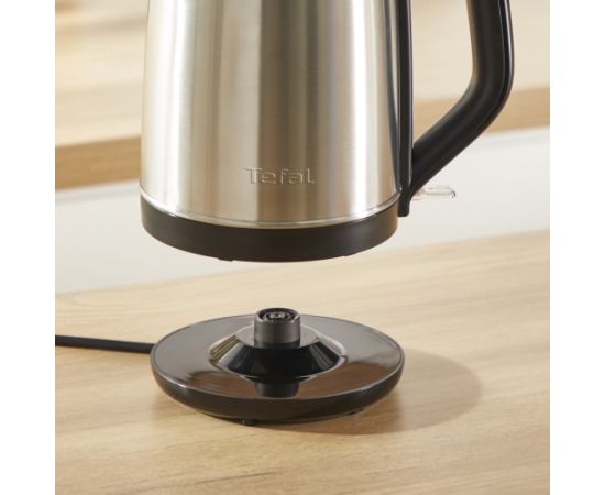 Tefal Subito KO5S0DE0 electric kettle 1.7 L 2400 W Black, Stainless steel Tējkannas (elektriskās)