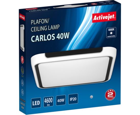 Activejet LED ceiling light AJE-CARLOS 40W Griestu lampas - šķīvji