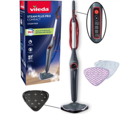 Steam mop Vileda Steam Plus Pro Telpu uzkopšana