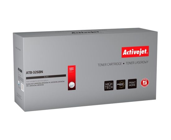 Activejet ATB-326BN Toner (replacement for Brother TN-326BK, TN326BK; Supreme; 4000 pages; black) Lāzerprinteru izejmateriāli