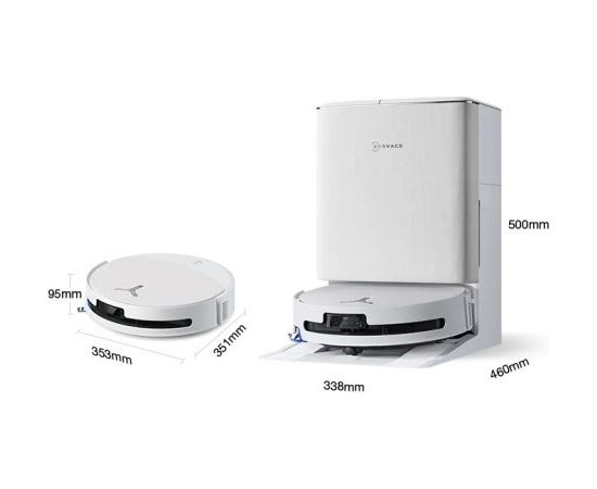 DEEBOT T90 PRO OMNI balts robots putekļsūcējs un mops (tīrīšana ar lielu ātrumu, mākslīgais intelekts, mājdzīvnieku aprūpe) Putekļu sūcēji - Roboti