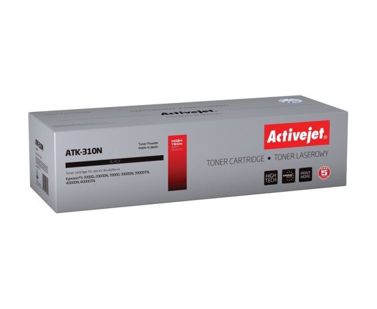 Activejet ATK-310N Toner (replacement for Kyocera TK-310; Supreme; 12000 pages; black) Lāzerprinteru izejmateriāli