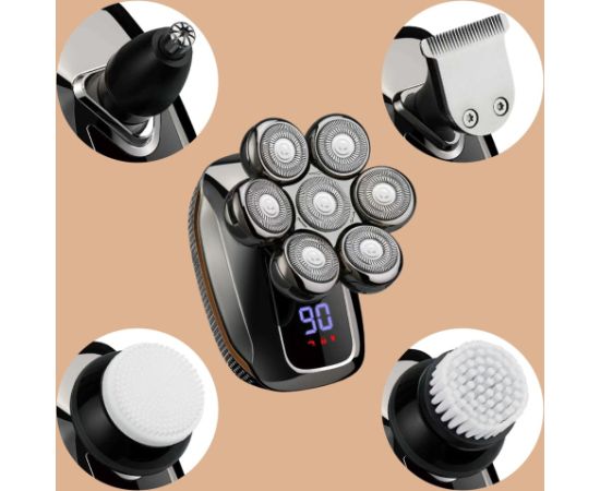 ELDOM ELECTRIC FACE AND HEAD SHAVER 5-IN-1 G61 Matu, Bārdas, Ķermeņa trimmeri