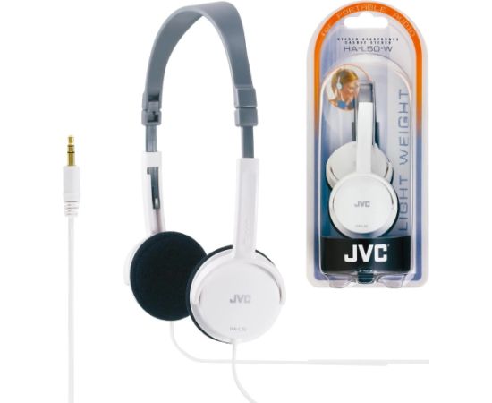 JVC austiņas ar vadu, baltas - HA-L50-W Austiņas