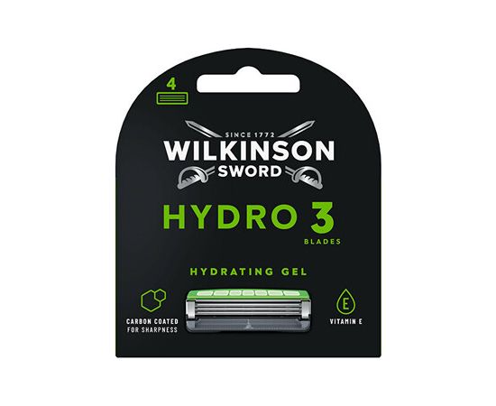 Wilkinson Sword Hydro 3 Black Edition - Replacement heads 4 pcs Духи и косметика