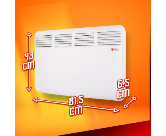 Pie sienas stiprināms konvekcijas sildītājs Warmtech, 2000 W Jaunumi Sadz. tehnika