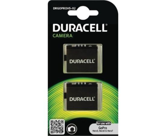 1x2 Duracell Li-Ion bat. 1250mAh for GoPro Hero 5/Hero 6/Hero 7 Новинки Компьютерная техника