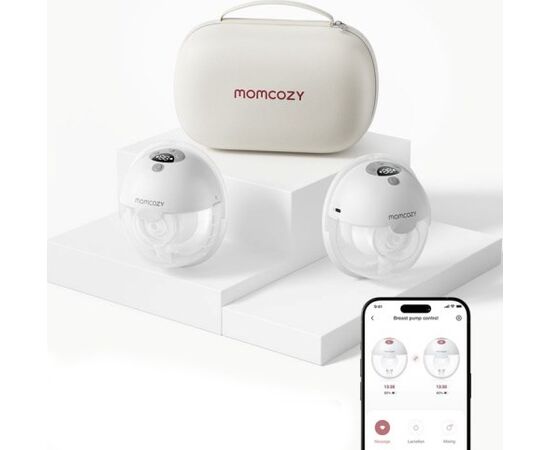 Momcozy M5 Breast pump with app control – Double set Grey Krūts barošana