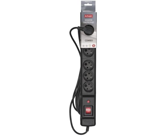Activejet COMBO 6GN 10M power strip with cord Strāvas pagarinātāji