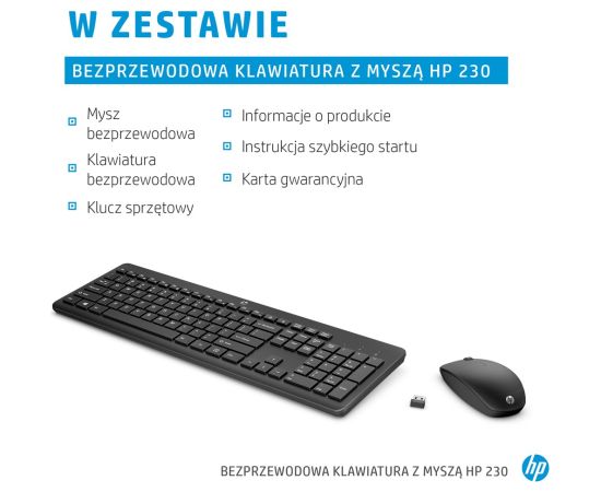 HP 230 Wireless Mouse and Keyboard Combo Клавиатуры
