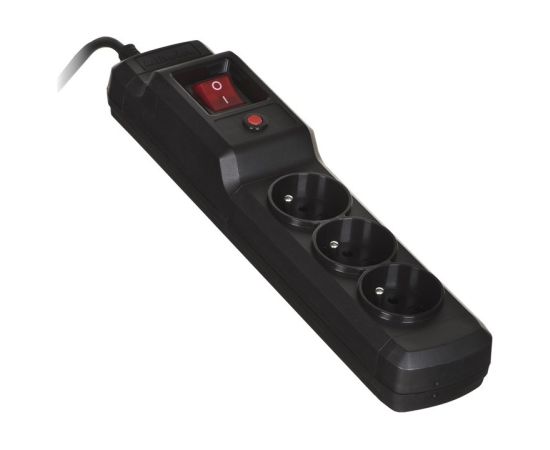 Activejet COMBO 3GN 5M black power strip with cord Strāvas pagarinātāji