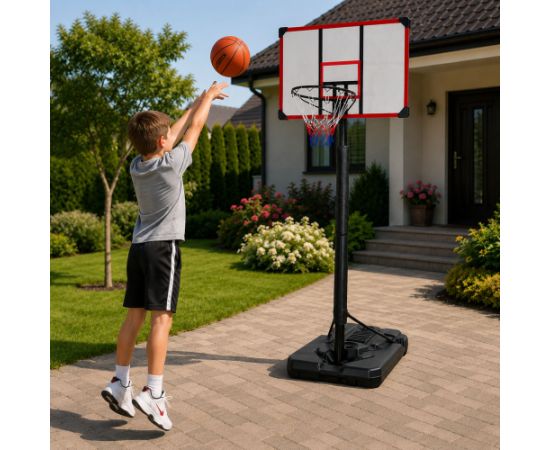 Lean Sport Basketball Basket Mobile Adjustable Stand 200-305cm Jaunumi - Sports