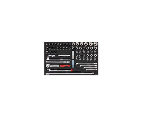 Instrumentu komplekts Sonic Equipment 306601; 1/2''; 66 gab. Mehāniskie instrumenti