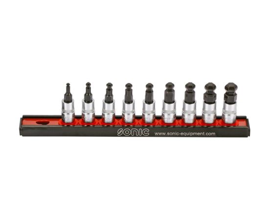Muciņu ar uzgaļiem komplekts Sonic Equipment 100903; 1/4''; 9 gab. Mehāniskie instrumenti