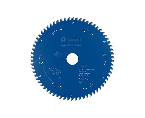 Griešanas disks alumīnijam Bosch Expert for Aluminium; 216x30x2 mm; Z66 Zāģripas