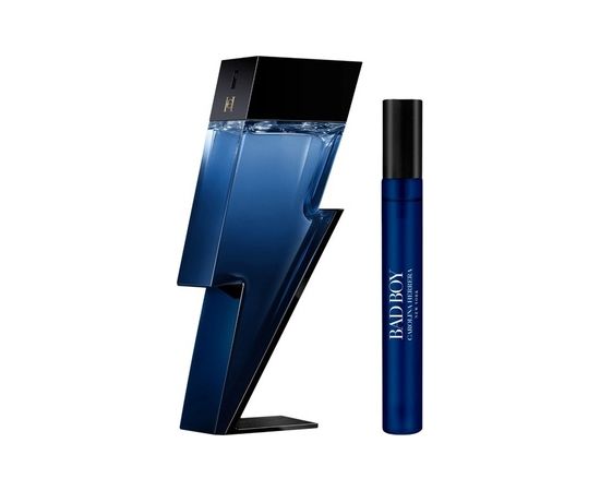 Carolina Herrera Bad Boy Cobalt Electrique Dárková sada EDP 100 ml a miniaturka EDP 10 ml 100ml Dāvanu komplekti