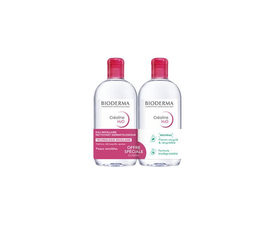Bioderma Créaline H2O Cleansing Micellar Water Set Duo - Sada čisticích micelárních vod 500ml Smaržas - NESAKĀRTOTS