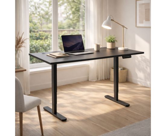Adjustable Height Table Up Up Bjorn II Black, Table top M Black Офисные столы